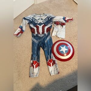 Marvel Superhero Costume Set - Red, Blue, Silver